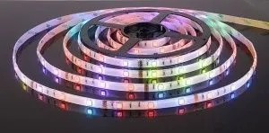 Лента светодиодная 5050 SMD, RGB, 12V, 7.2W, 30LED, IP20, L-5000 мм
