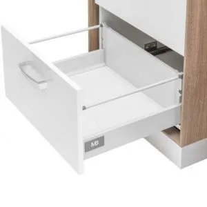 Prestige Box Plus, комплект среднего ящика, 400 мм, с 1 рейлингом, цвет - серый