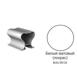 Профиль-ручка симметричная, L-2700 мм, цвет - белый матовый RAL9016