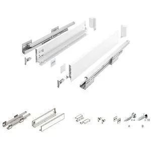 AXIS PRO, комплект низкого ящика A, 350 мм, H-86 мм, цвет - белый