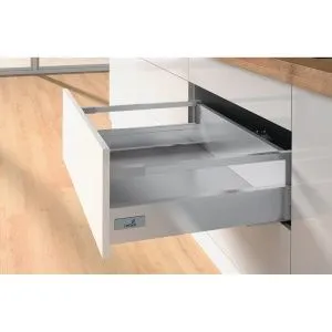 Комплект короба INNOTECH ATIRA, полного выдвижения, с SILENT SYSTEM, Н144, NL470, релинги, серый