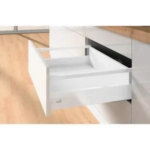 Комплект короба INNOTECH ATIRA, полного выдвижения, с SILENT SYSTEM, Н144, NL470, релинги, белый