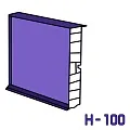 Цоколь алюминиевый Н-100